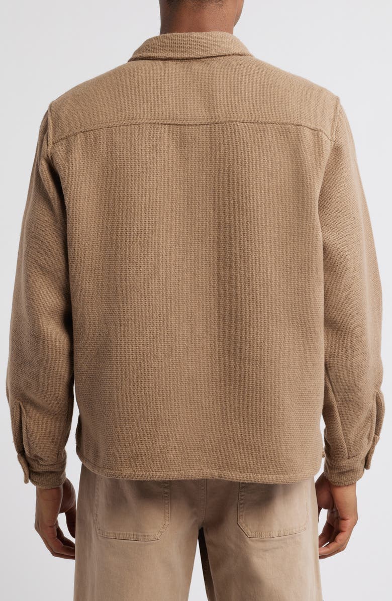 PacSun Tweed Overshirt, Alternate, color, Brown