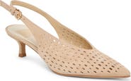 Dolce Vita Alenna Perf Slingback Pointed Toe Kitten Heel Pump
