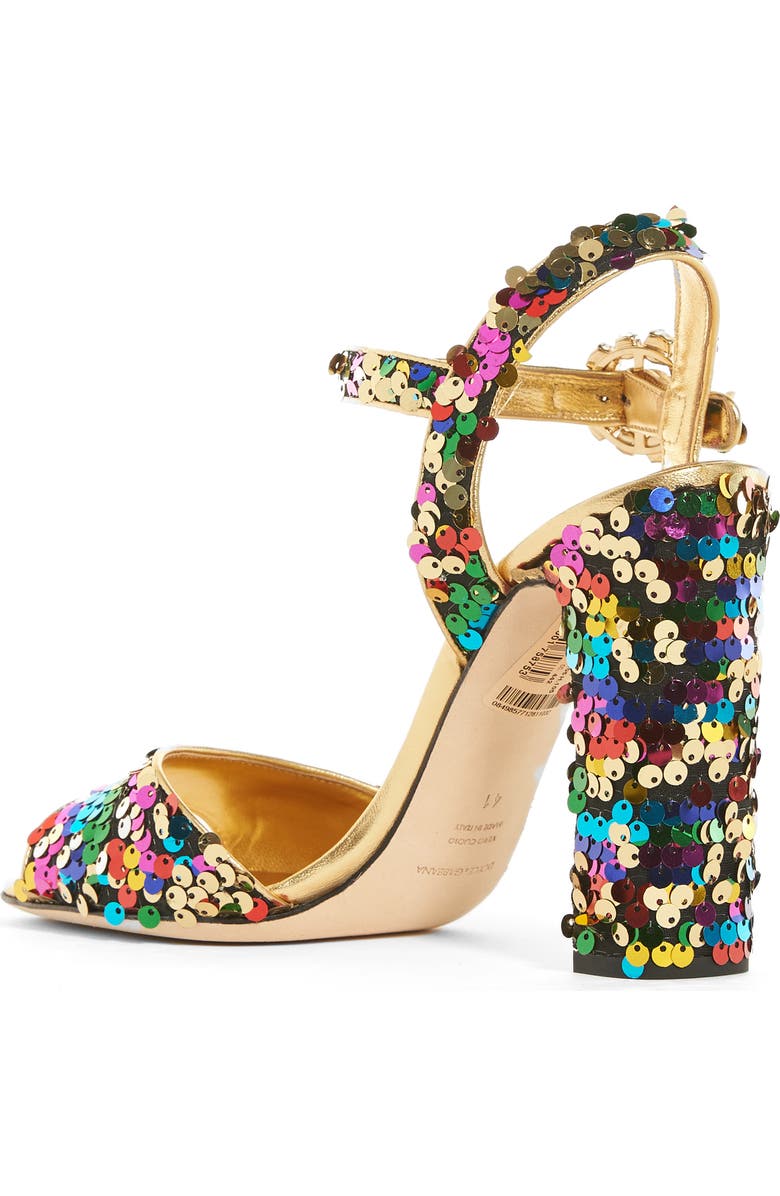 Dolce&Gabbana Sequin Sandal, Main, color,