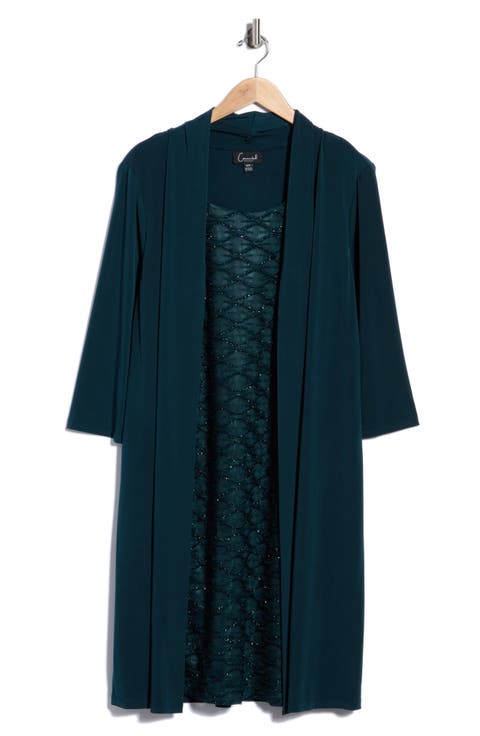 Mock Jacket A-Line Dress