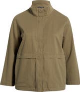 Eileen Fisher Zip-Up Organic Cotton & Organic Linen Jacket