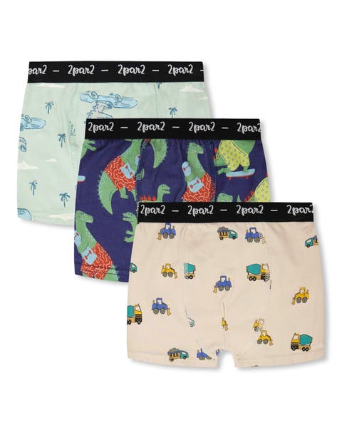 Organic Cotton Adventure Boxers Pack Of 3 (Toddler, Little Kid & Big Kid)