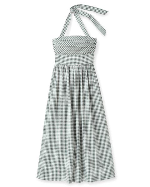 Chalmers Gingham Halter Midi Dress