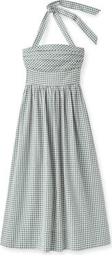 Cartolina Chalmers Gingham Halter Midi Dress