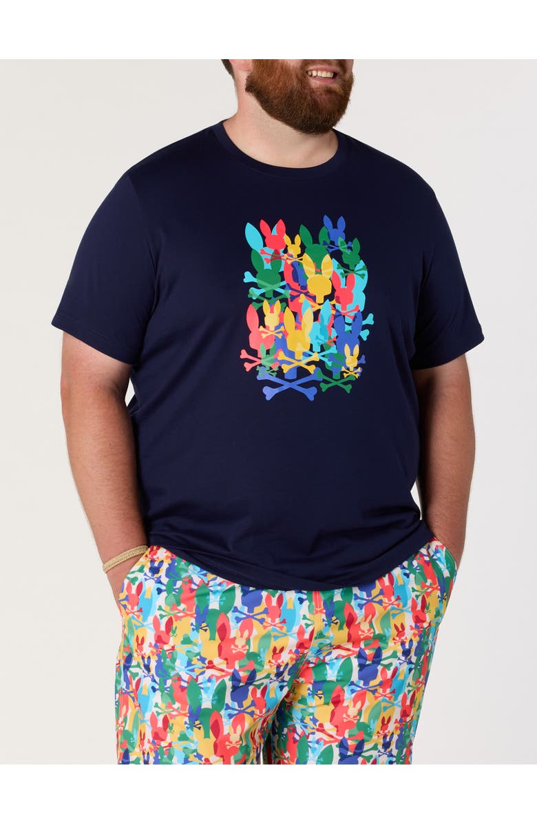 Psycho Bunny Big & Tall Tanner Graphic Tee, Main, color, Navy