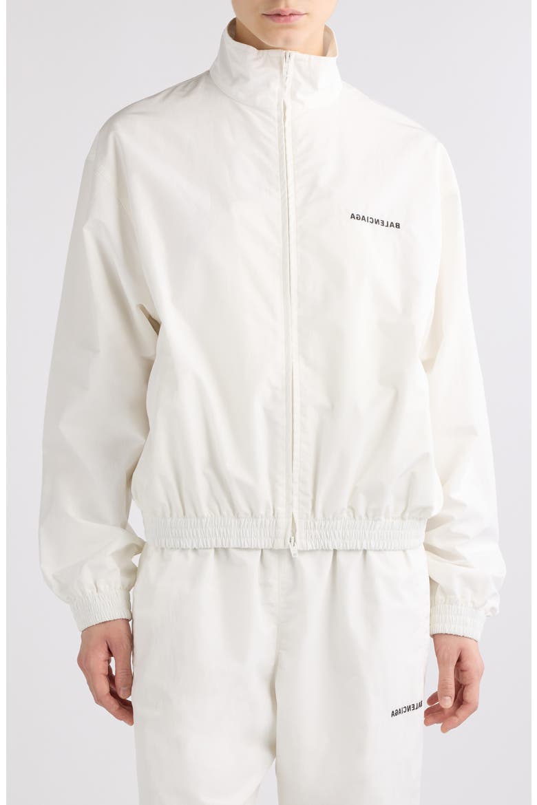 Mirror Logo Track Jacket, Main, color, 9000 WHITE
