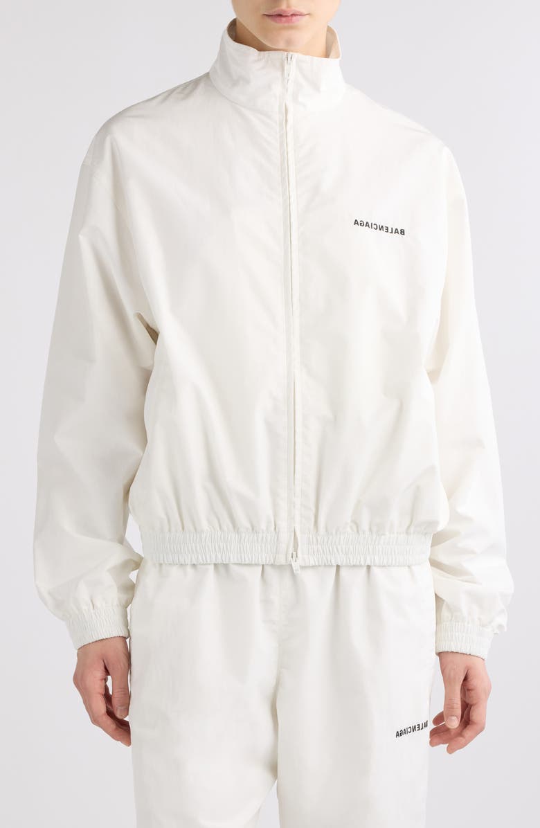 Balenciaga Mirror Logo Track Jacket, Main, color, 