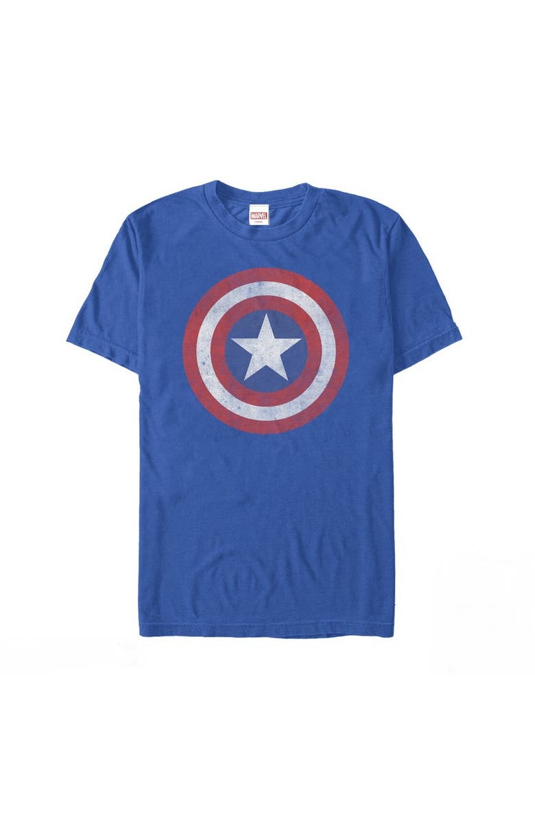Marvel Men's Marvel Captain America Classic Shield Graphic T-Shirt, Alternate, color, Royal Blue