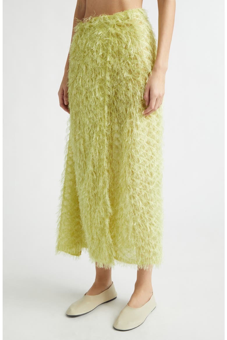 Textured Wrap Skirt, Alternate, color, LIME GREEN
