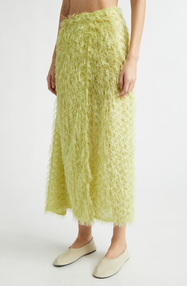 KÚR Textured Wrap Skirt, Alternate, color, Lime Green