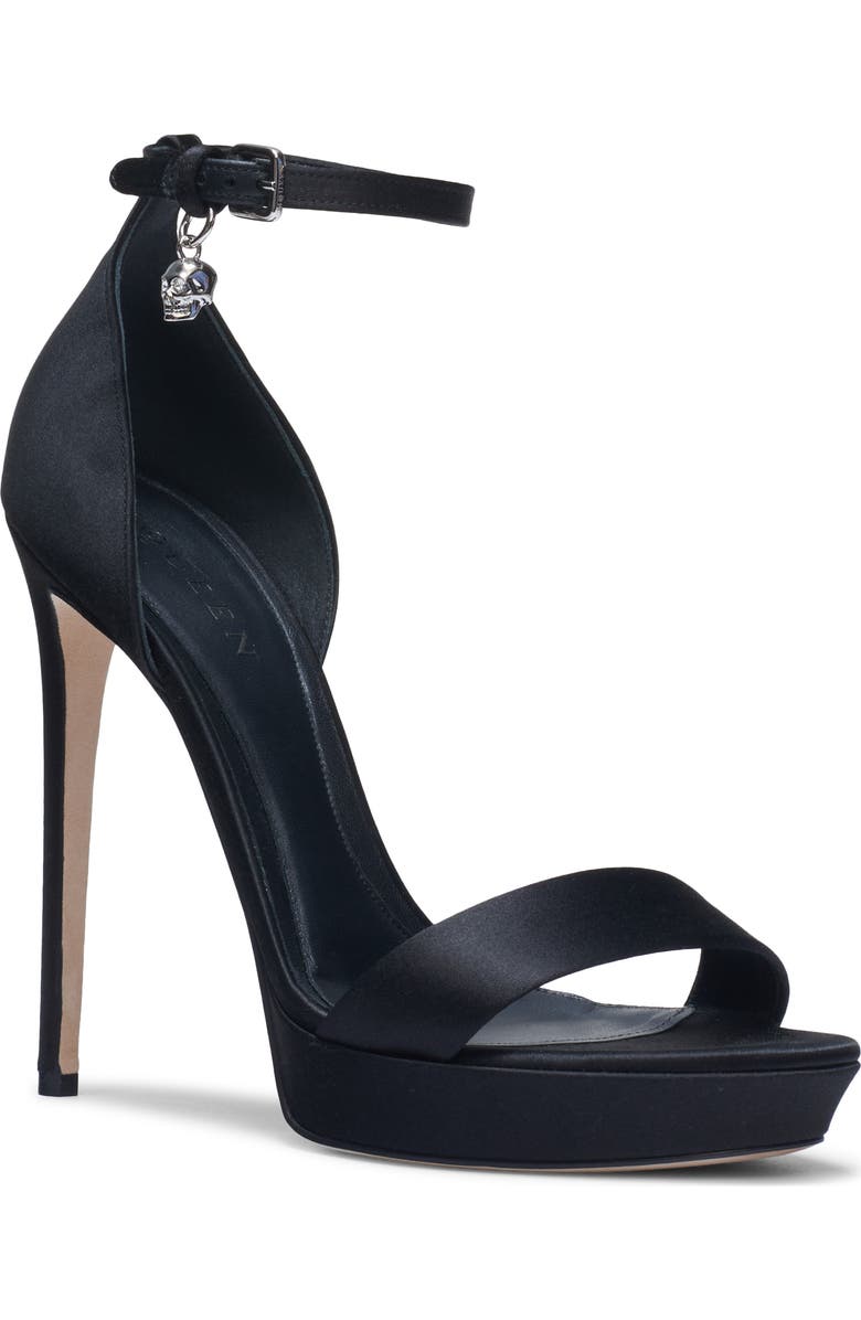 McQueen Jewel Platform Sandal, Main, color, Black