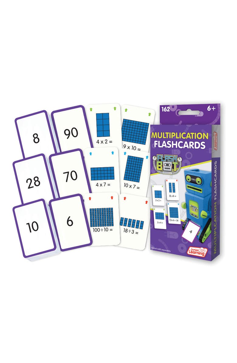 Junior Learning Multiplication Flashcards, Main, color, Multicolored