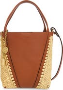 Chloé Crochet & Leather Spin Tote