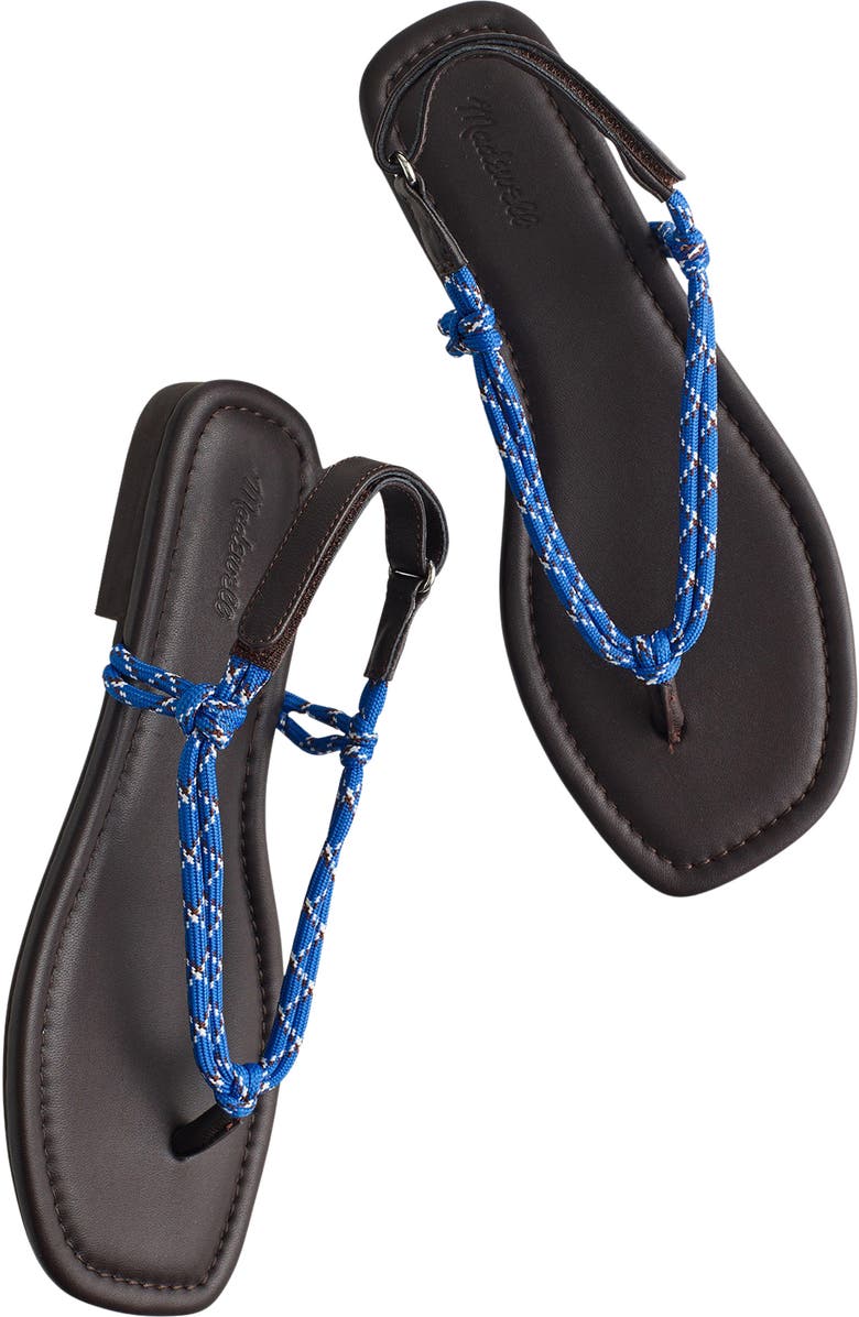 Madewell The Aliyah Paracord Thong Sandal, Alternate, color, Retro Blue