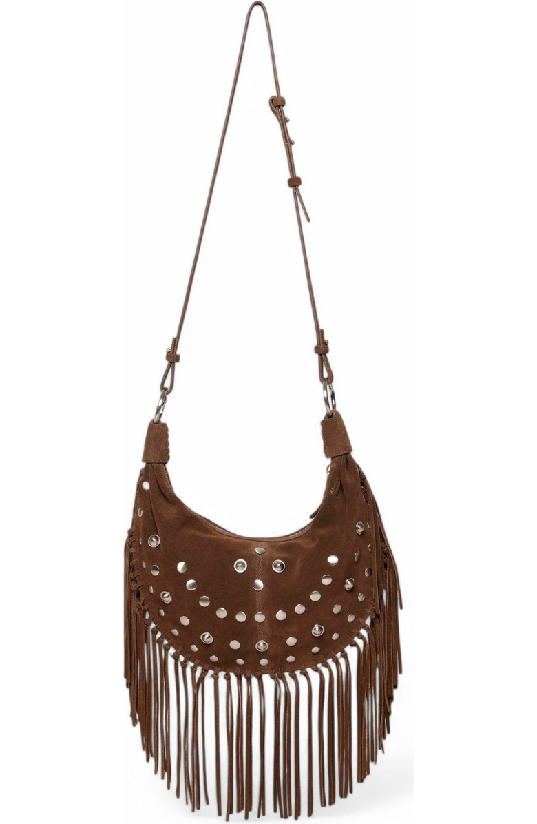 Walter Baker Willow Fringe Mini Hobo Handbag, Main, color,