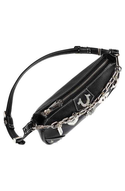 True Religion Horseshoe Chain Shoulder Bag In Black