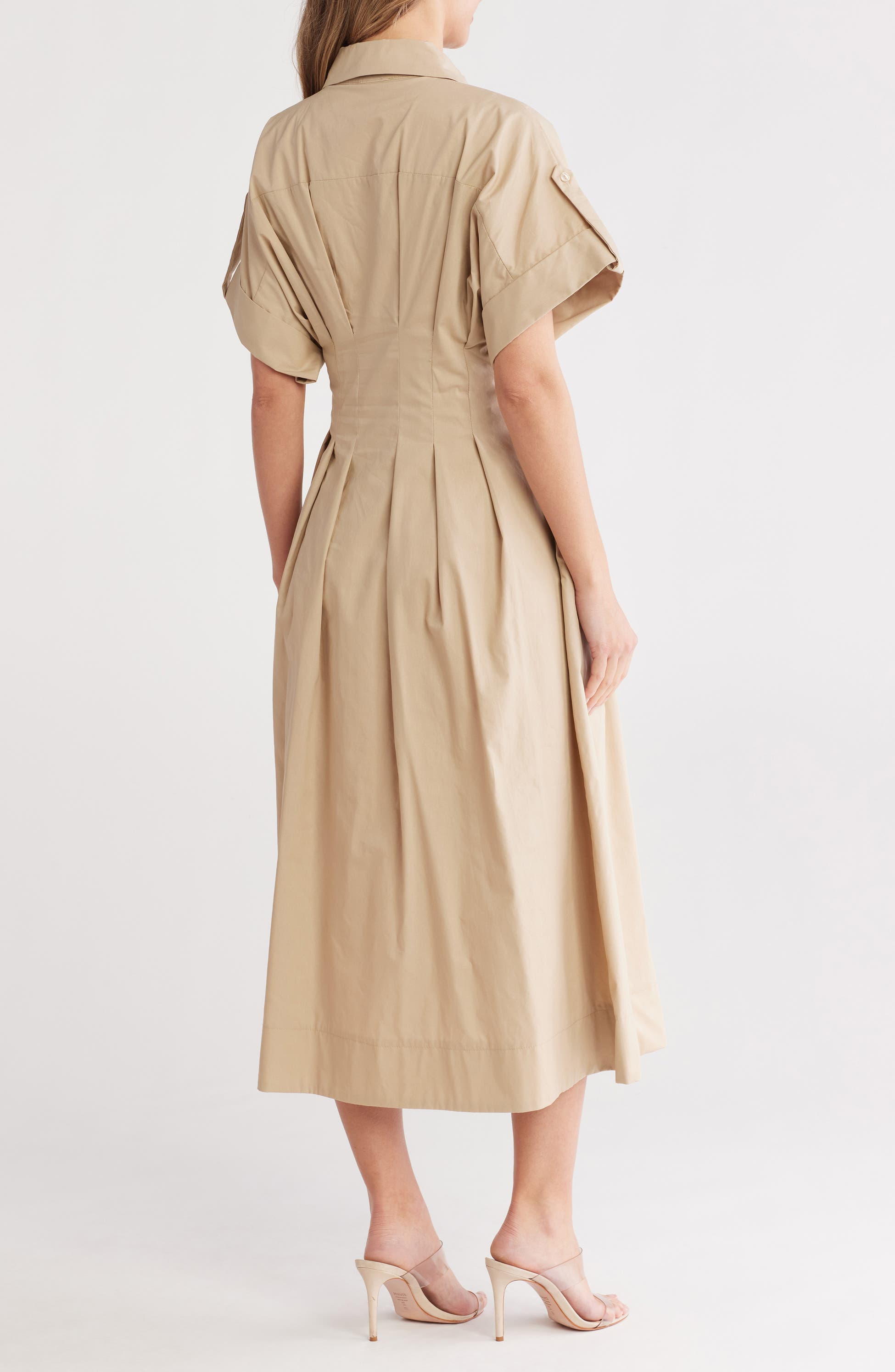 Short Sleeve A-Line Shirtdress