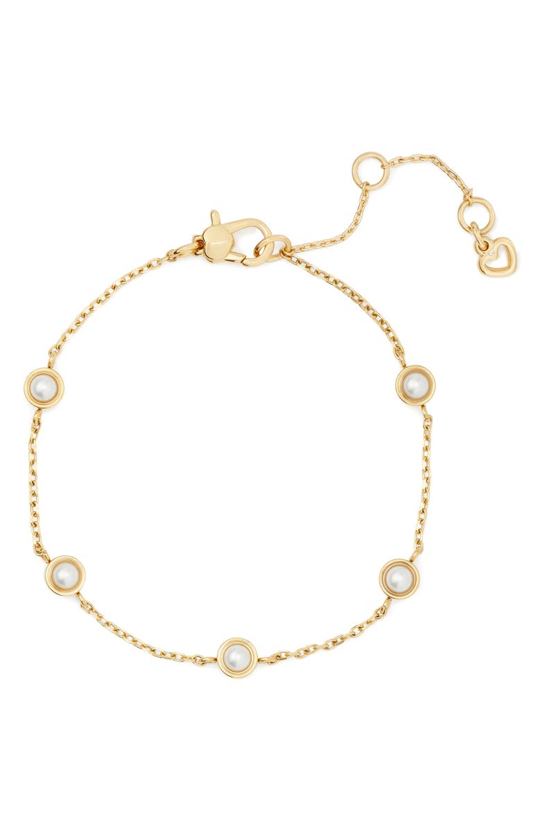 Kate Spade New York cubic zirconia station bracelet, Main, color, 