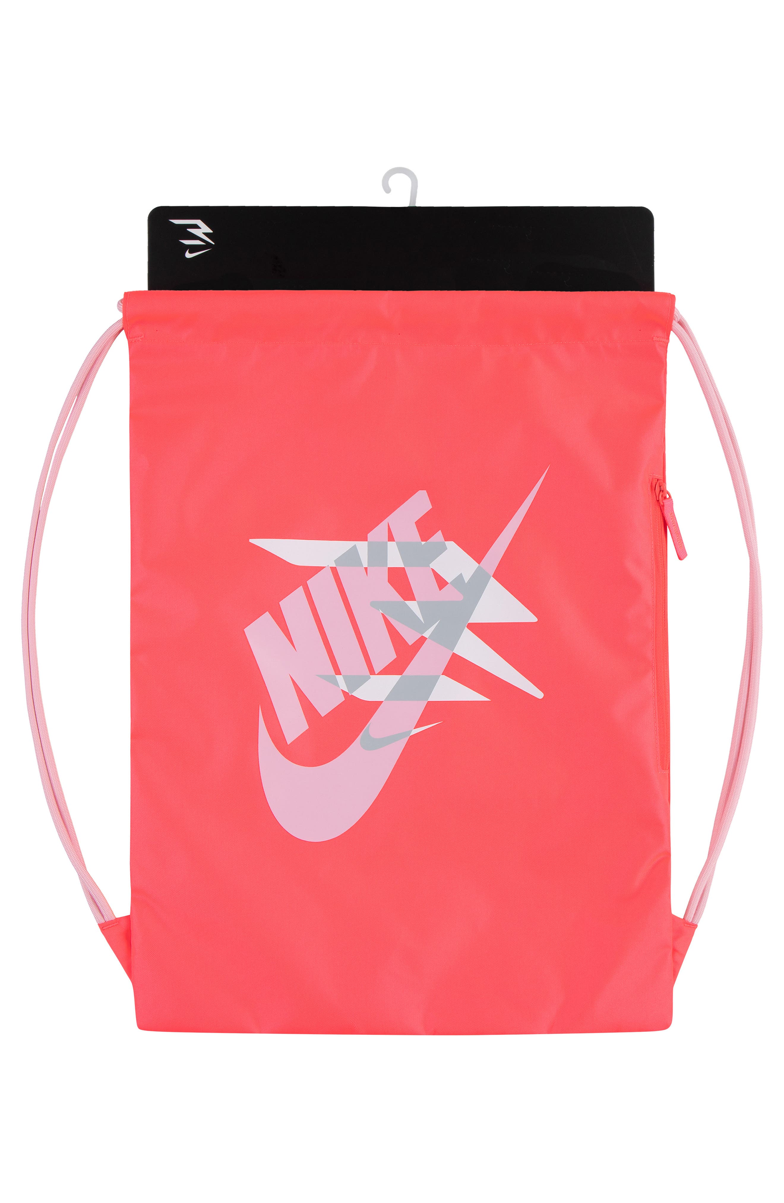 3 Brand Kids' Core Gym Sack Backpack, Alternate, color, Racer Pink