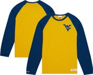Mitchell & Ness Men's Mitchell & Ness Gold West Virginia Mountaineers Legendary Slub Raglan Long Sleeve T-Shirt