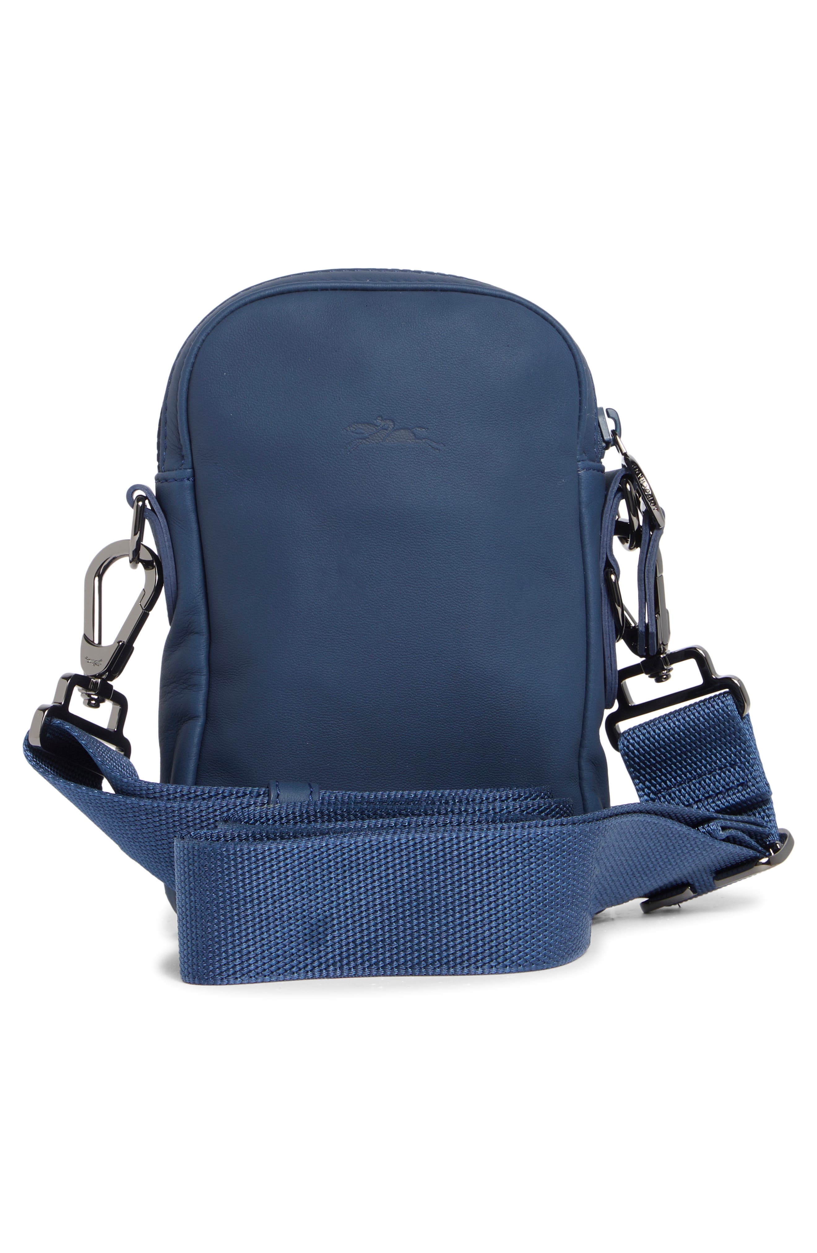 Longchamp Parisis Extra Small Leather Crossbody Bag, Alternate, color, Baltik