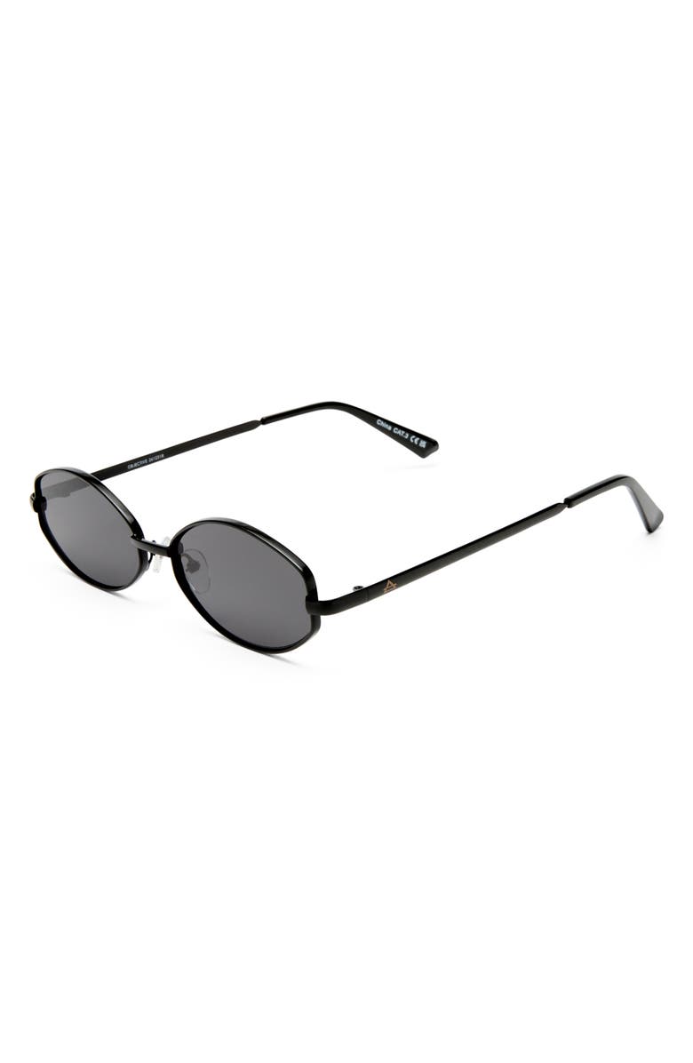 AIRE Objective 53mm Oval Sunglasses, Alternate, color, Black / Smoke Mono