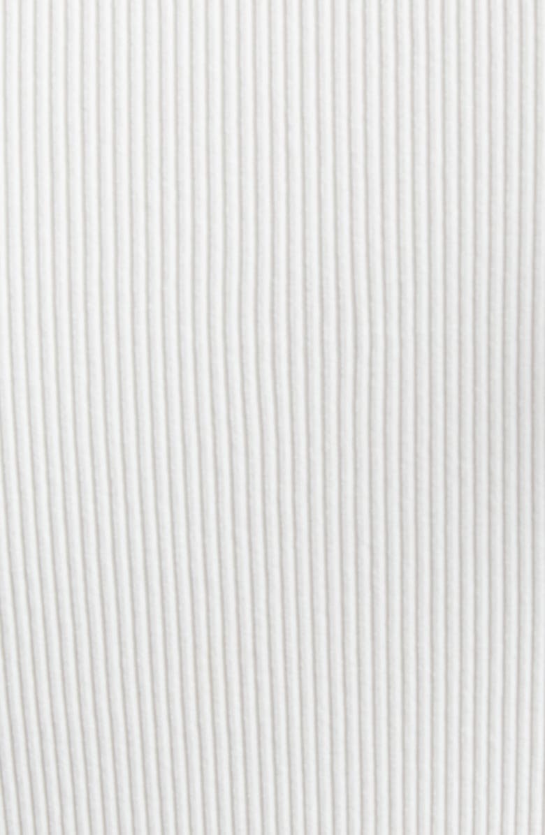 Alexander Wang Jacquard Logo Rib Sweater, Alternate, color, White