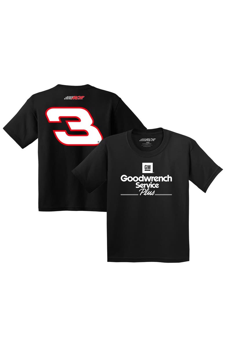 NASCAR Youth Richard Childress Racing Team Collection Black Dale Earnhardt Goodwrench Lifestyle T-Shirt, Alternate, color, Black
