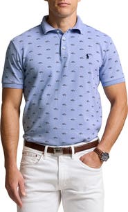 Polo Ralph Lauren Embroidered Mesh Cotton Oxford Polo
