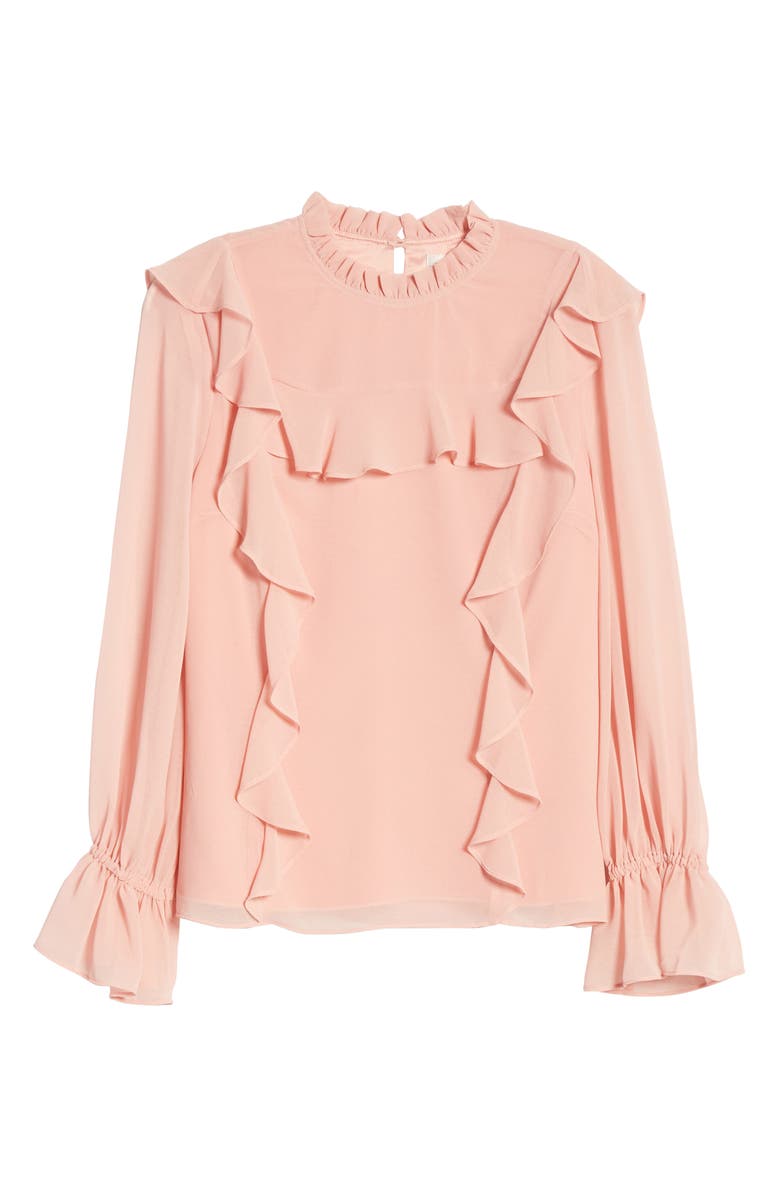 Rachel Parcell Feminine Ruffle Top, Alternate, color,