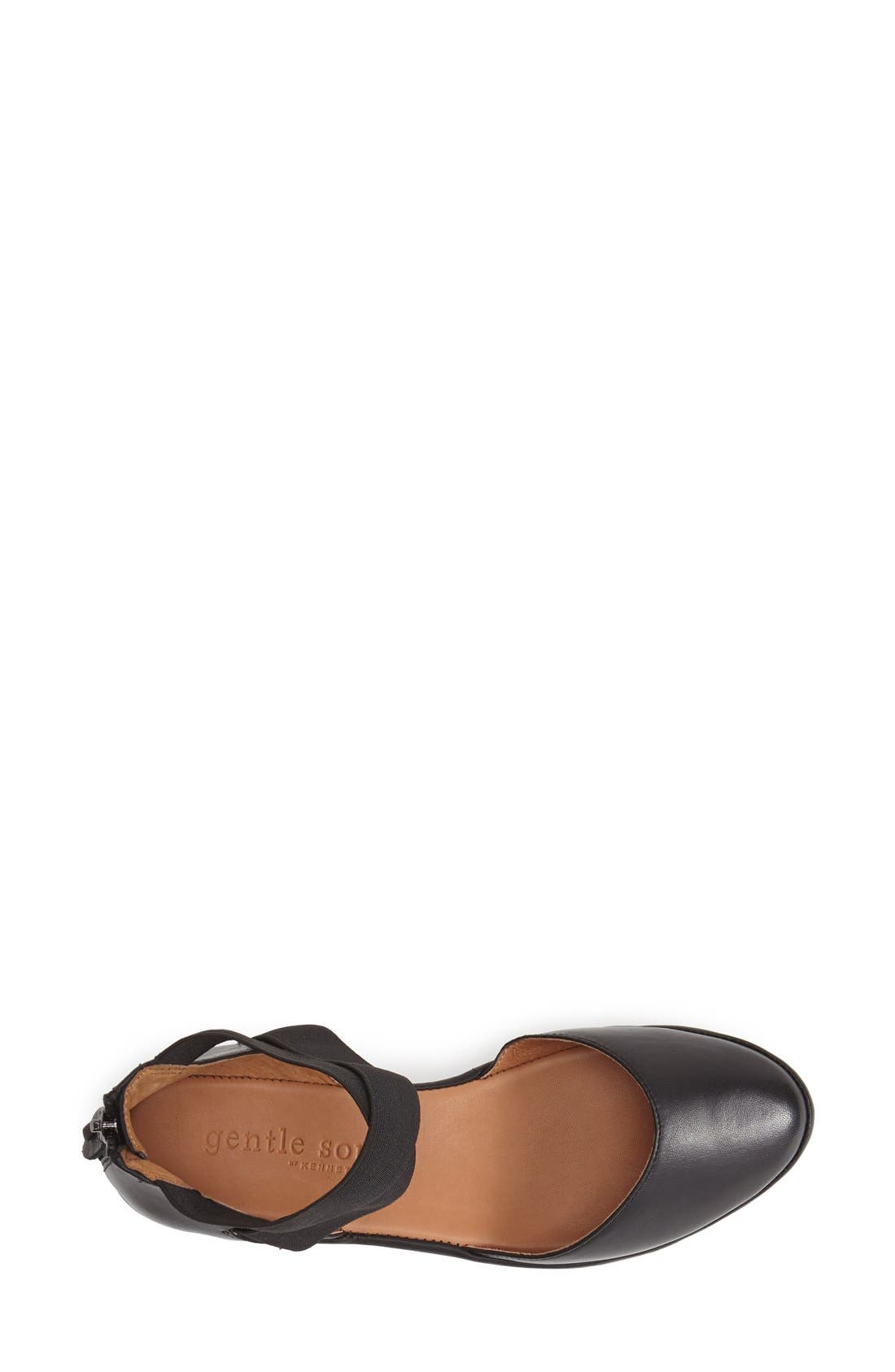 Gentle Souls Signature Noa Elastic Strap d'Orsay Sandal, Alternate, color, Black