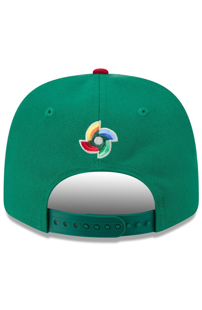 New Era Men's New Era  Green/Red Mexico Baseball 2026 World Baseball Classic 9SEVENTY Adjustable Hat, Alternate, color, Green