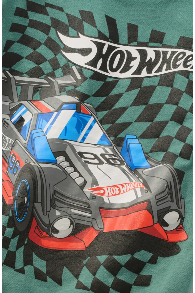 Graphic Cotton T-Shirt, Alternate, color, HOT WHEELS MYSTIC GREEN