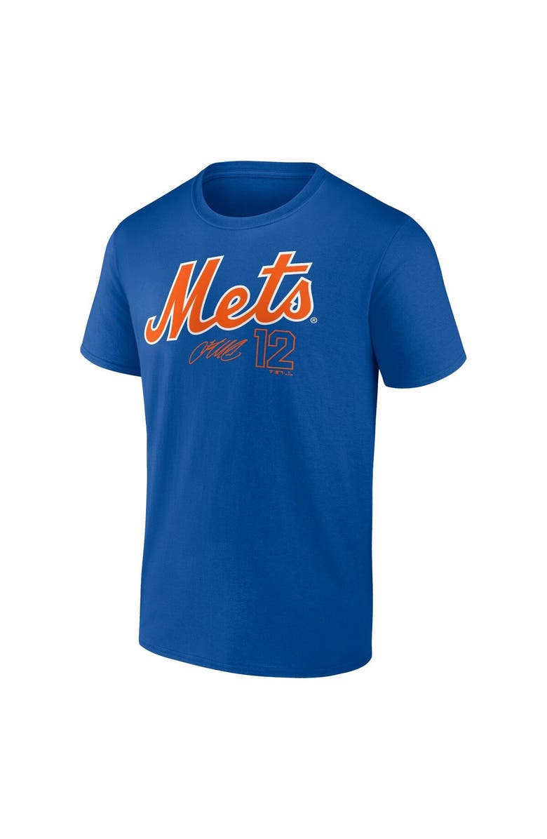 FANATICS Men's Fanatics Branded Francisco Lindor Royal New York Mets Player Name & Number T-Shirt, Alternate, color, Royal