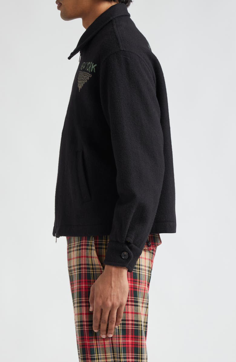 Bode Embroidered Lighthouse Wool Jacket, Alternate, color, 