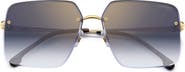 Carrera Eyewear 61mm Rimless Rectangular Sunglasses