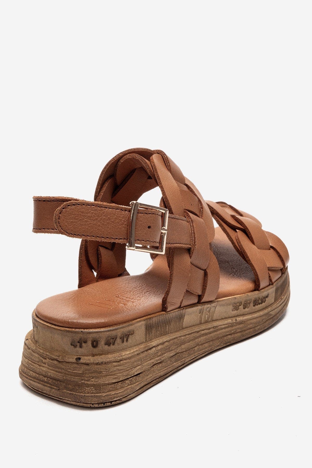 Forever & Always Shoes Elvoro Leather Sandal, Alternate, color, Cognac