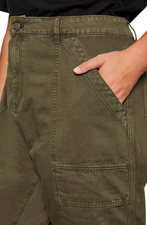 Sanctuary Boyfriend Ankle Utility Pants In Green