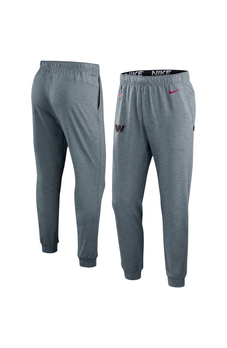 Nike Men's Nike Heather Gray Washington Commanders Sideline Pop Player Performance Lounge Pants, Main, color, Heather Gray