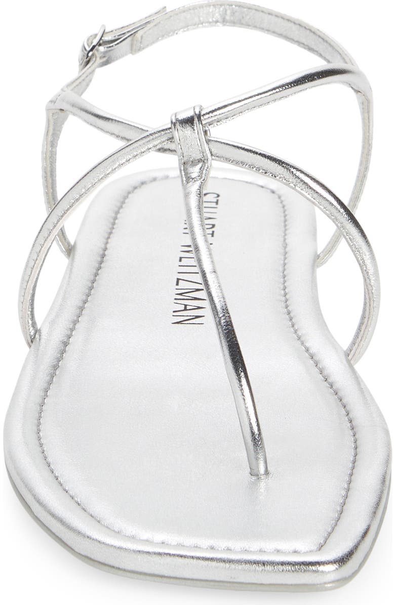 Stuart Weitzman Matilda Metallic Sandal, Alternate, color,