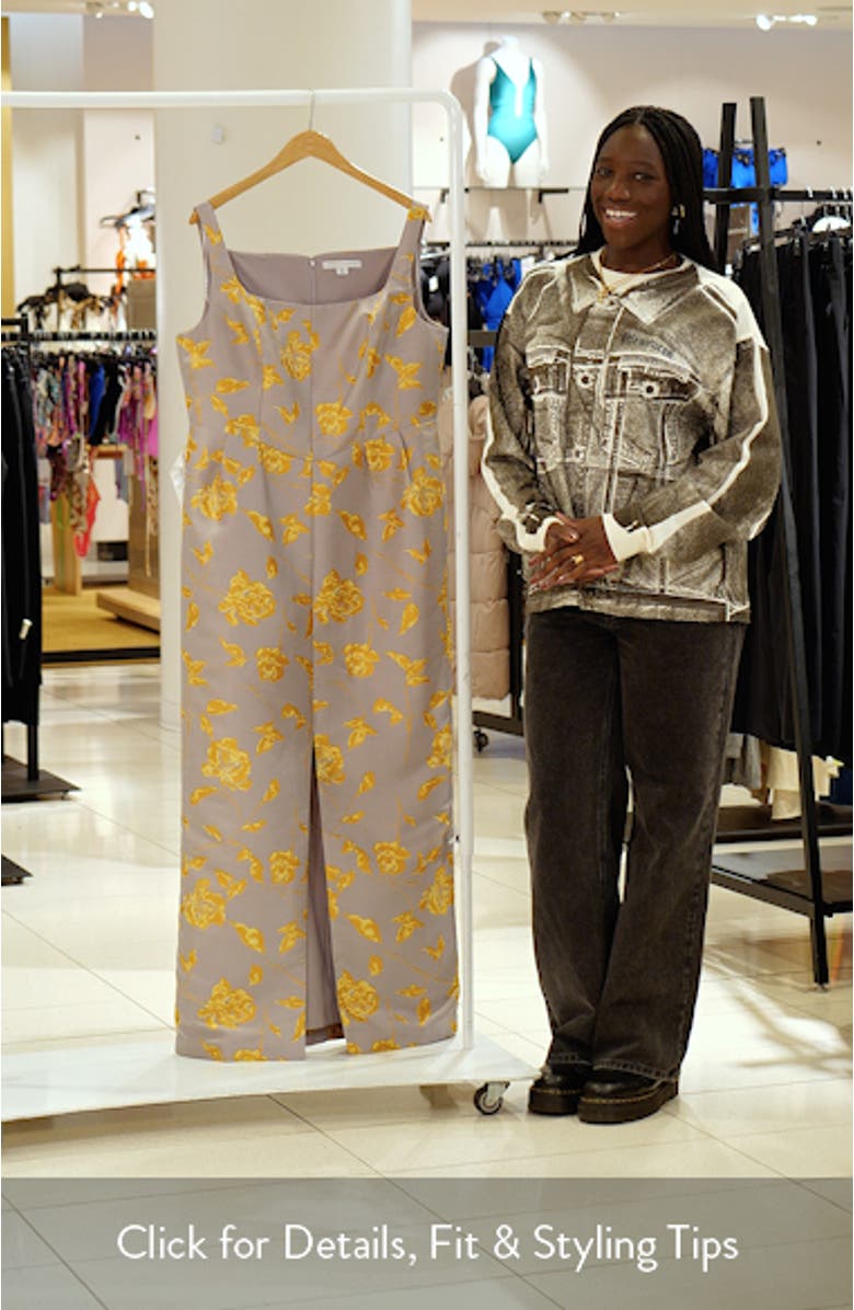 Indiana Floral Column Gown, sales video thumbnail