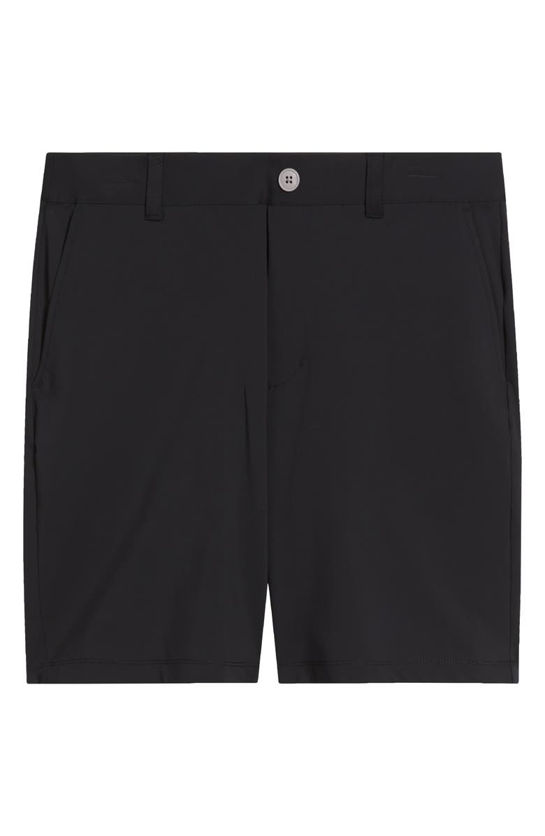 johnnie-O Fusionn Stretch Nylon Chino Shorts, Alternate, color, Black