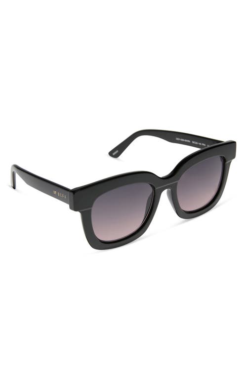 Diff Melody 56mm Polarized Gradient Square Sunglasses In Black
