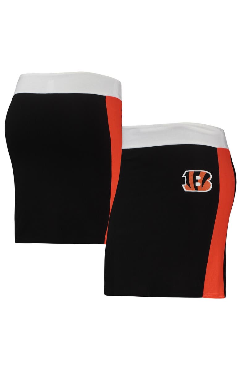 REFRIED APPAREL Women's Refried Apparel Black Cincinnati Bengals Sustainable Short Skirt, Main, color, 