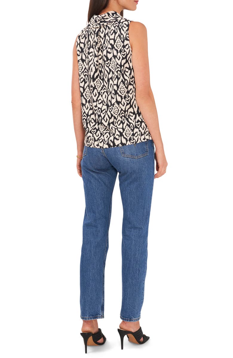 Vince Camuto Etched Geo Print Cowl Neck Tank, Alternate, color, 