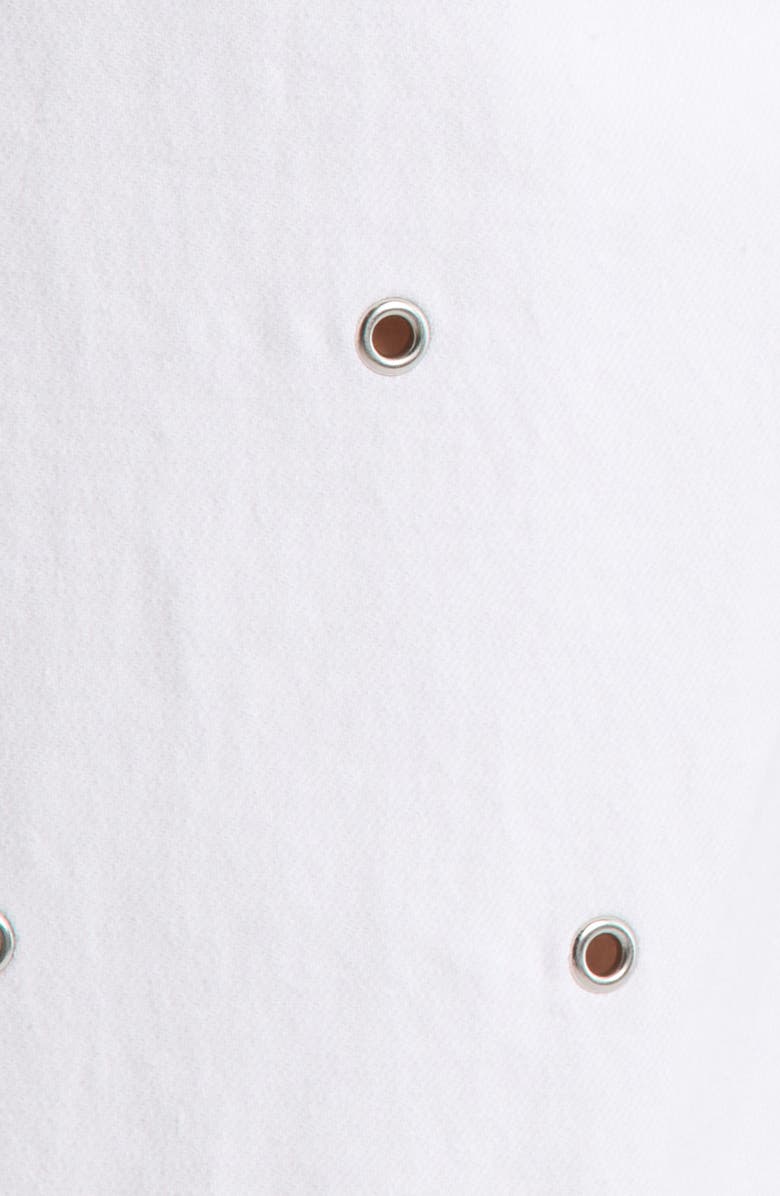 DAZE Westward Grommet Embellished High Waist Ankle Barrel Leg Jeans, Alternate, color, Lamb