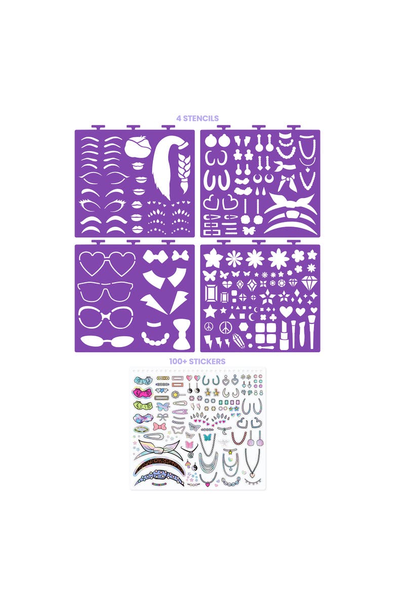 Fashion Angels Sketch Portfolio Set Beauty Guru Makeup Artist, Alternate, color, Multicolored