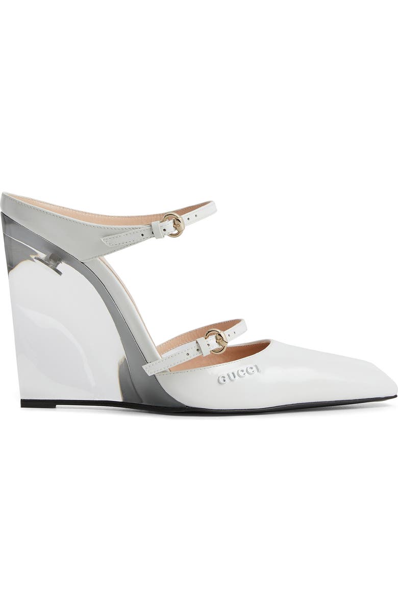 Gucci Christy Pointed Toe Wedge Mule, Alternate, color,