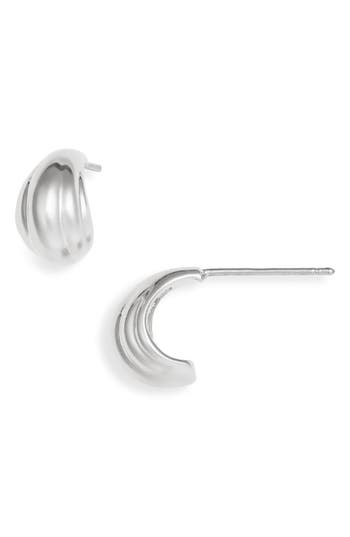Nordstrom Demi Fine Teardrop J-hoop Earrings In Silver