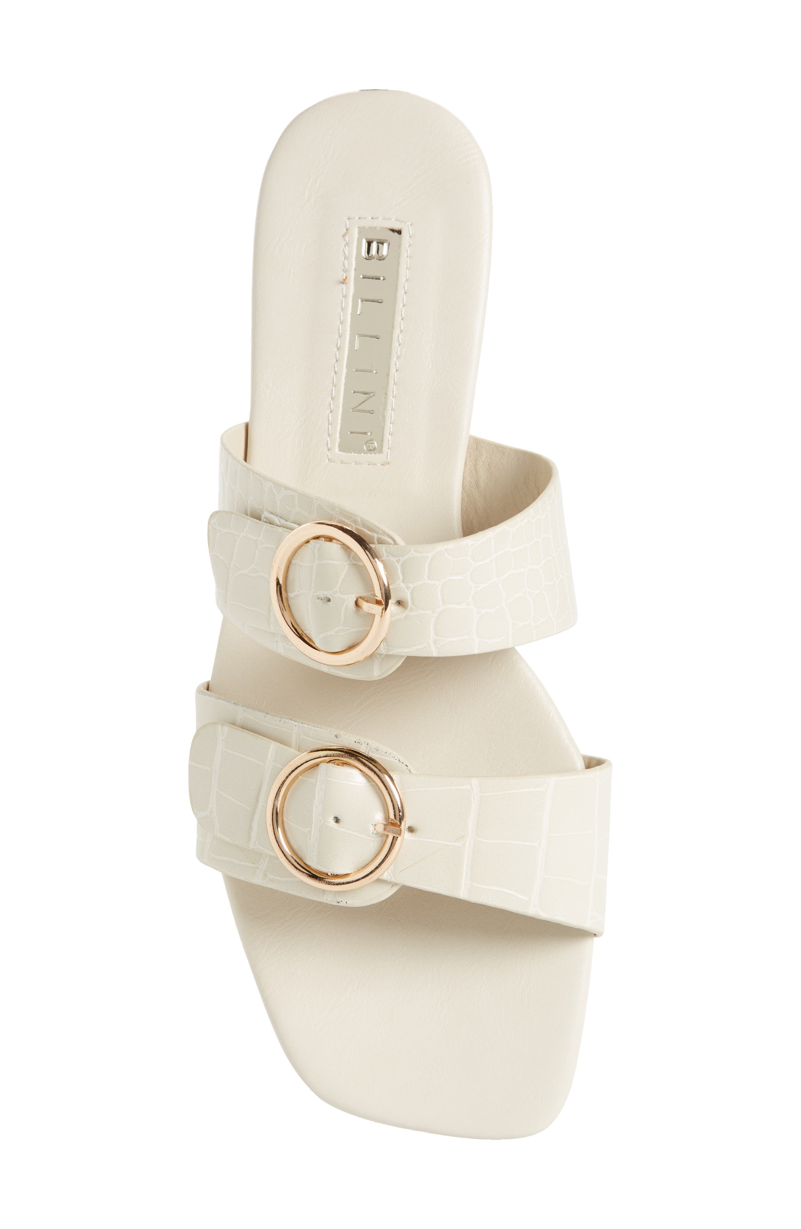 Billini Alaia Snakeskin Embossed Slide Sandal, Alternate, color, 